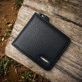 Men's Zipper Leather Wallet
