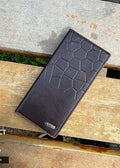 Men's Leather Wallet (Half-Crocodile Design) please Write Description
